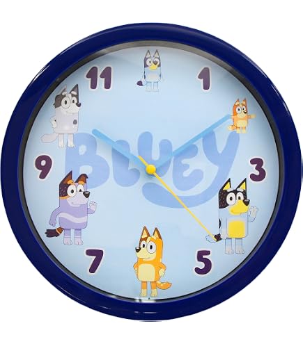 Amazon.com: Accutime Bluey Analog Wall Clock | 9.75